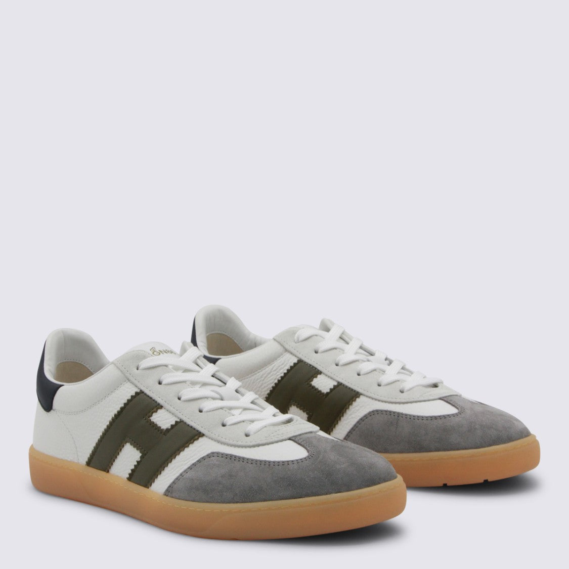Hogan White Leather Sneakers