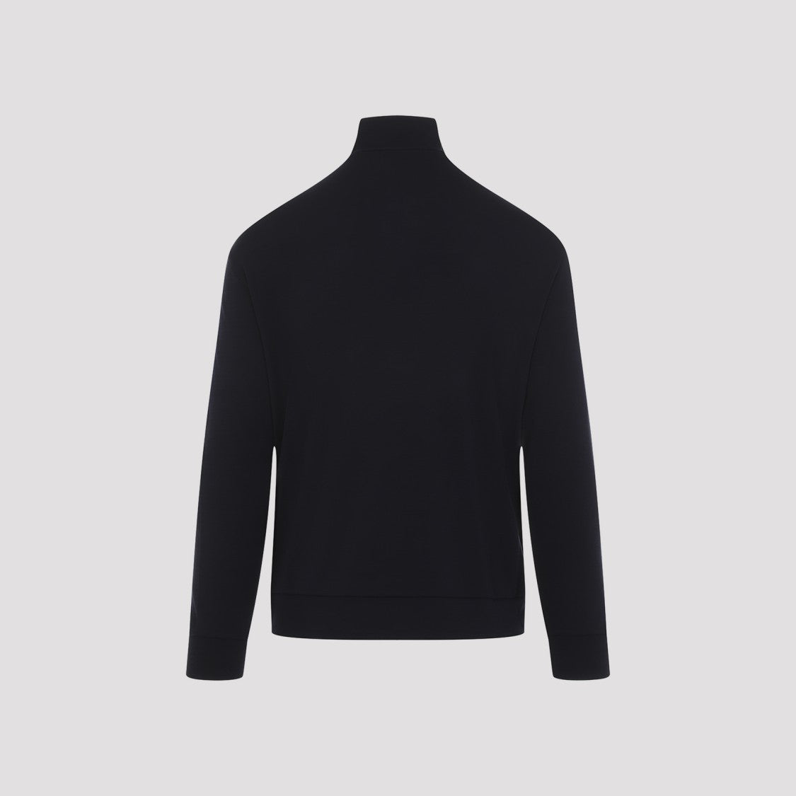 Giorgio Armani Virgin Wool Sweater With Zip Neck