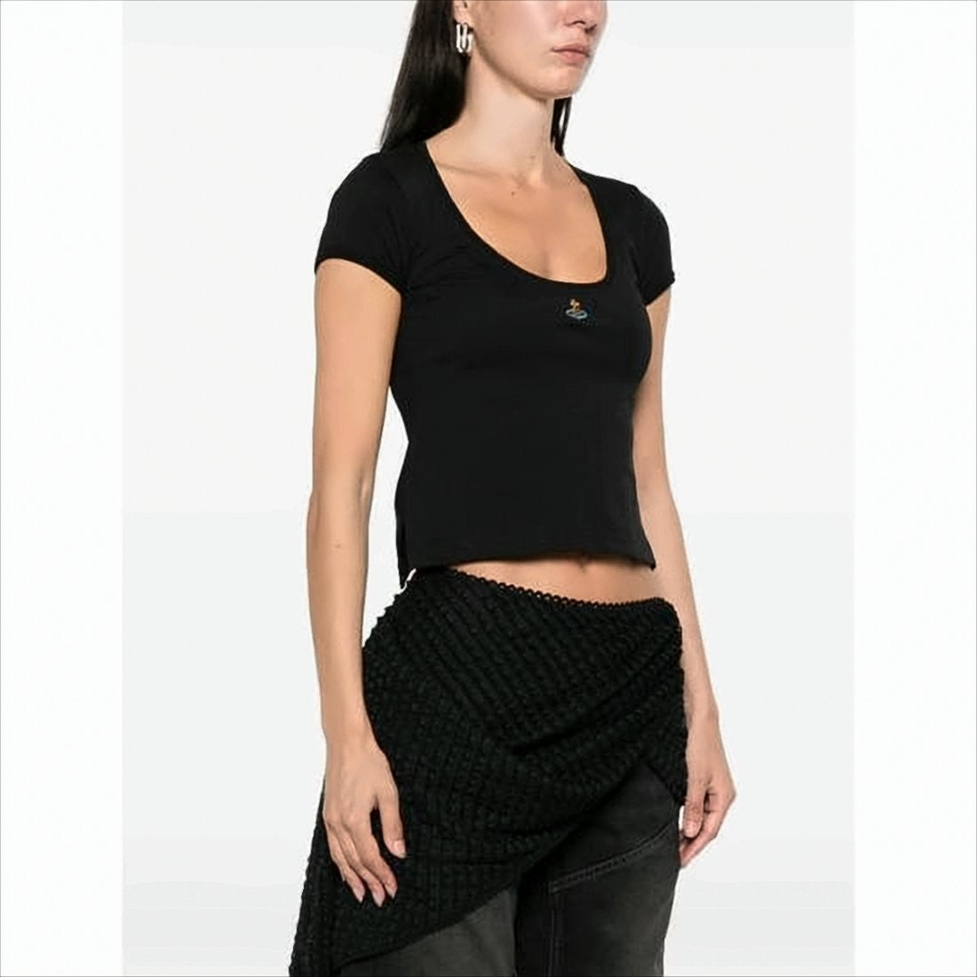 Vivienne Westwood Scoop Neck Fitted Short-Sleeve T-Shirt