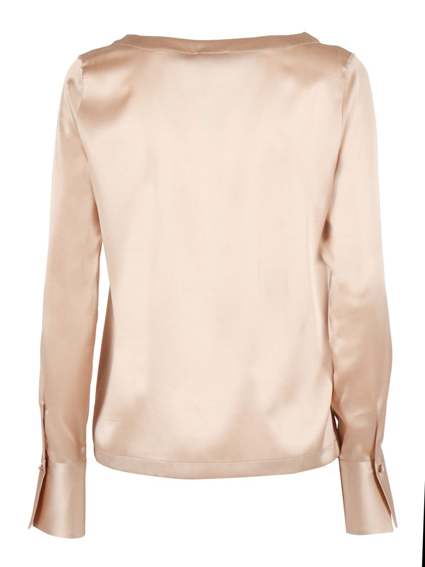 Mazzarelli Camicie Silk Shirt With Classic Collar