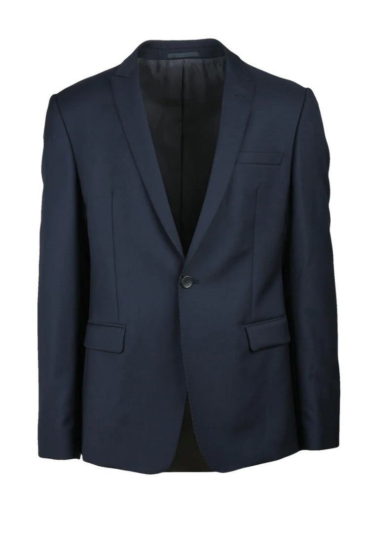 Emporio Armani Virgin Wool Jacket - Blue