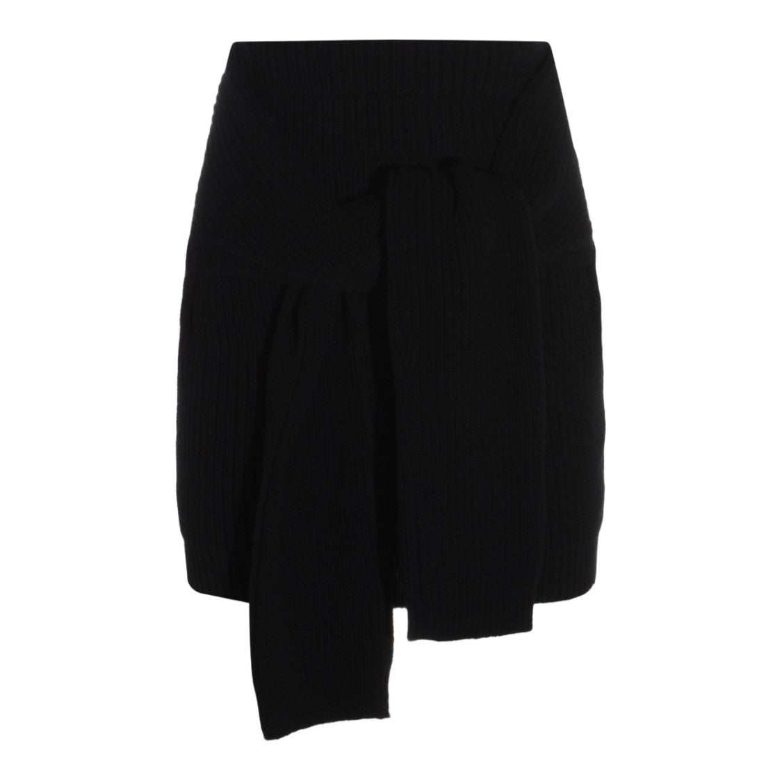Dolce & Gabbana Asymmetrical Ribbed Knit Mini Skirt