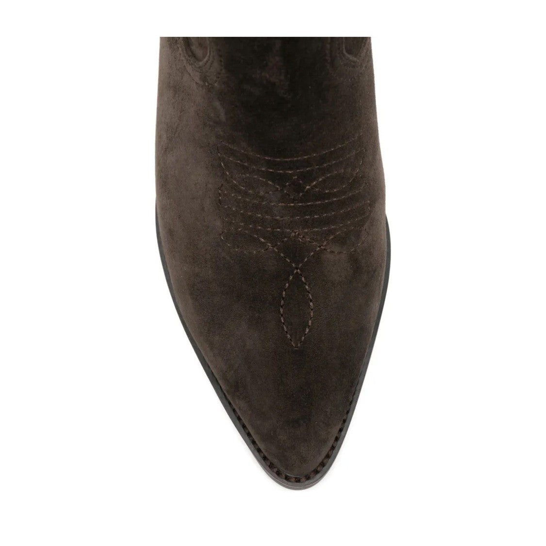 Adrianna Feretti Brown Mid-Height Block Heel Suede Boots