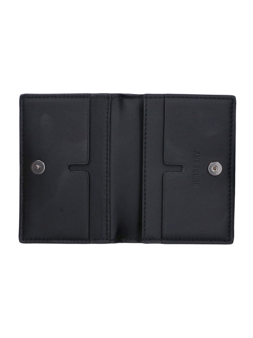 Burberry Grey Check City Canvas Cardholder