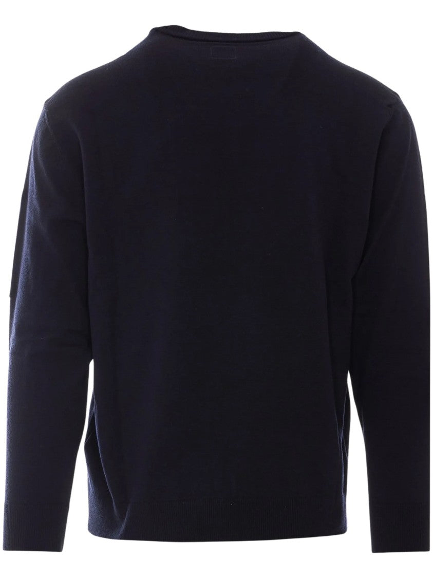 C.P. Company Extrafine Merino Wool Lens Crewneck Sweater