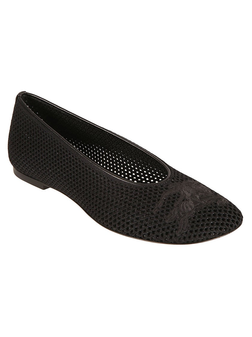 Burberry Black Flats With Pointed Toe Design