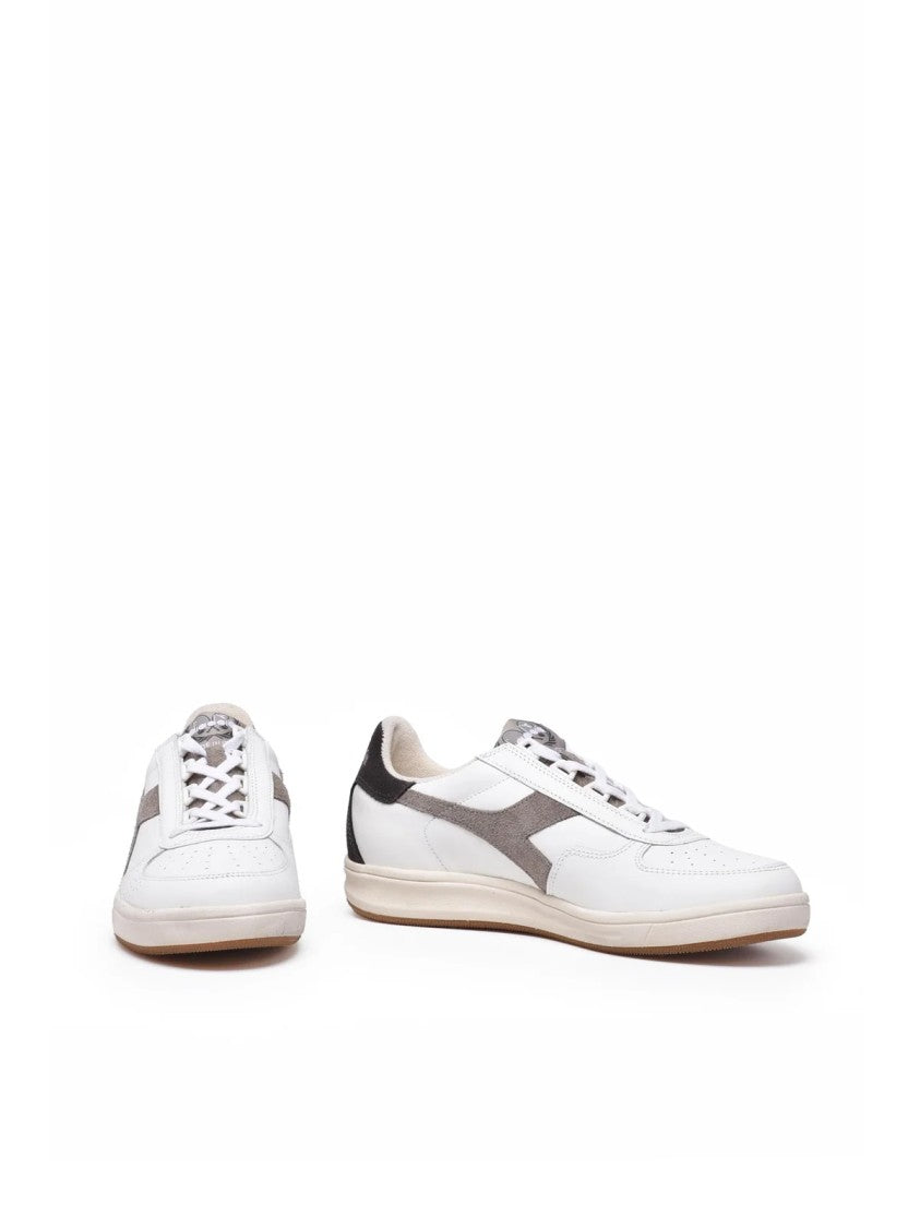 Diadora Heritage White Dove Leather Polyester B.Elite Sneakers