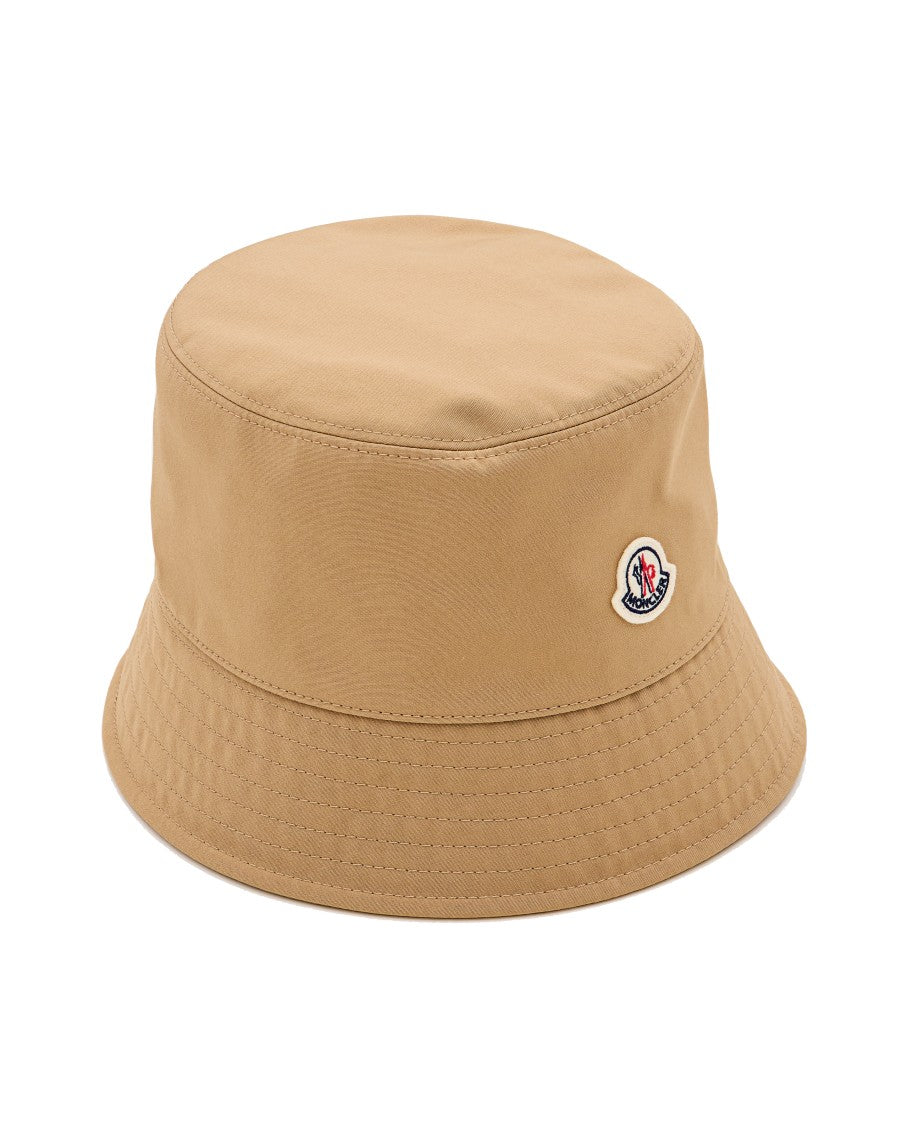Moncler Wide-Brimmed Bucket Hat With Logo Detail