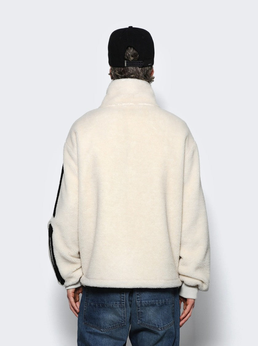 Amiri Bones Fleece Jacket Alabaster