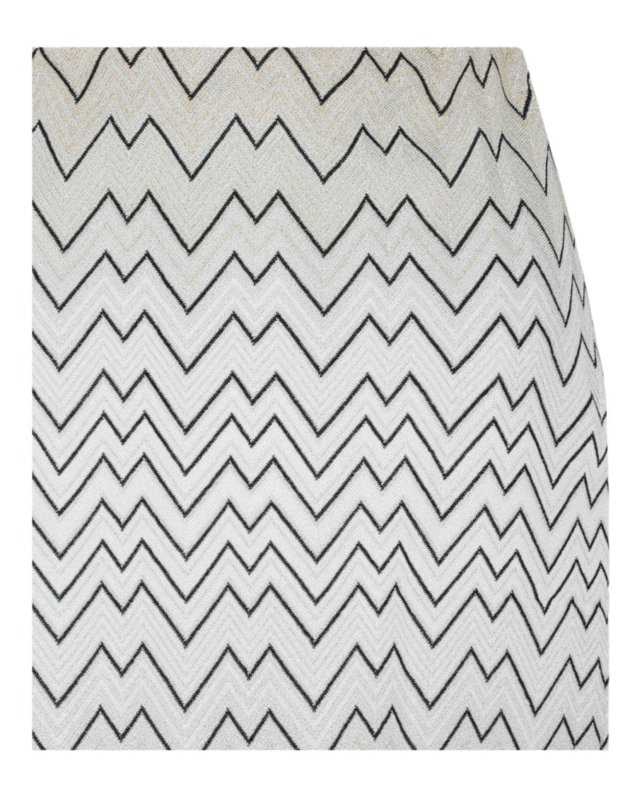 M Missoni Chevron Print Mini Skirt