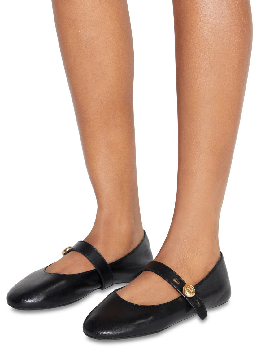 Tory Burch Mary Jane Flats With Rounded Toe