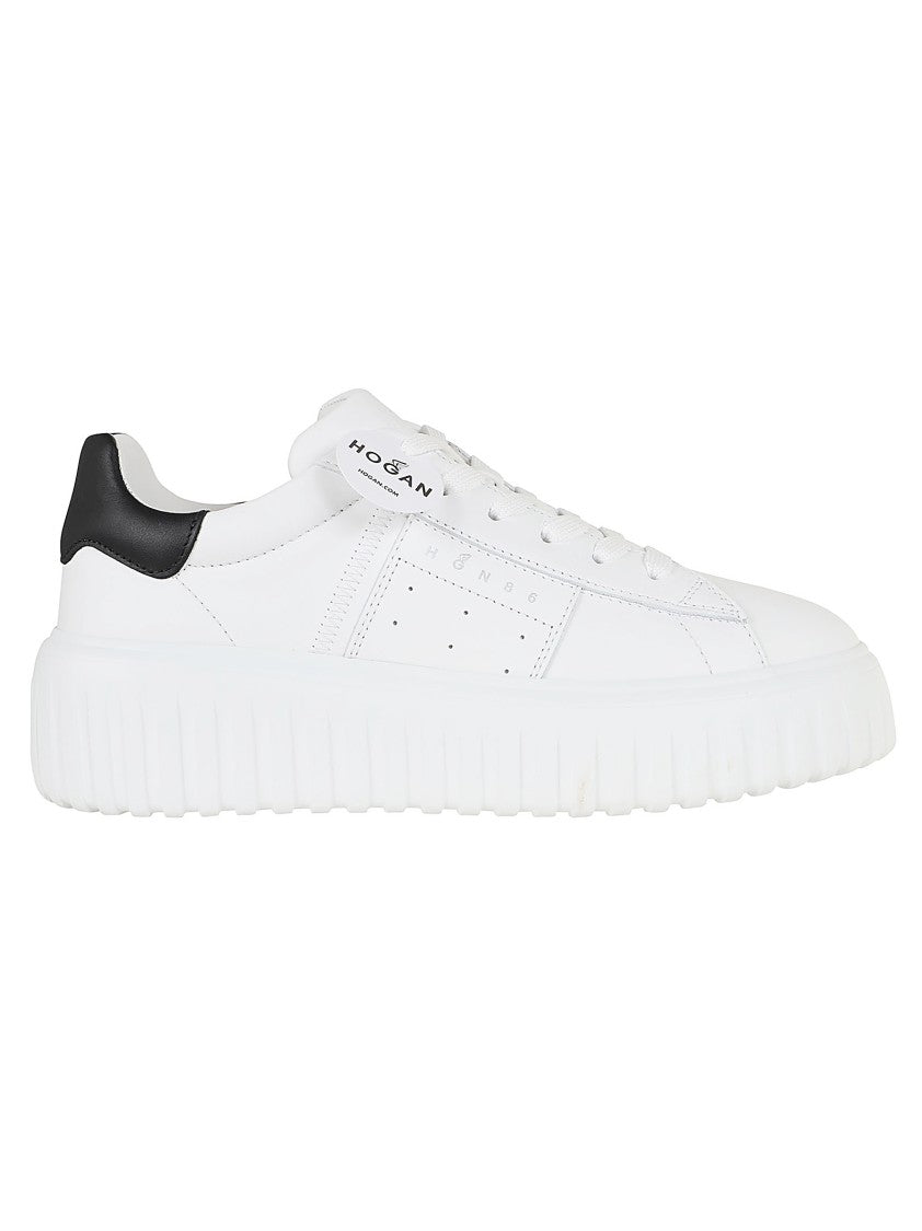 Hogan White Leather Sneakers