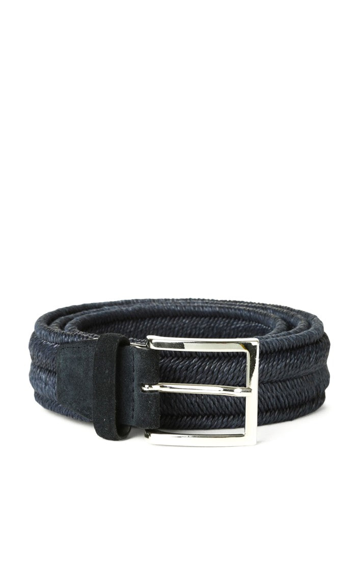 Orciani Stretch Braided Fabric Casual Belt