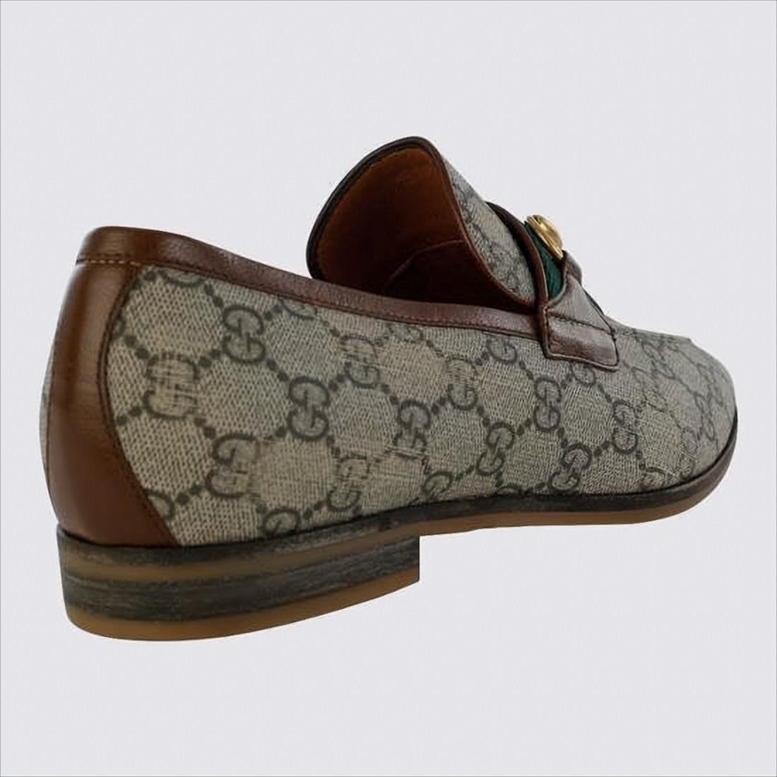 Gucci Signature Monogram Canvas Loafers