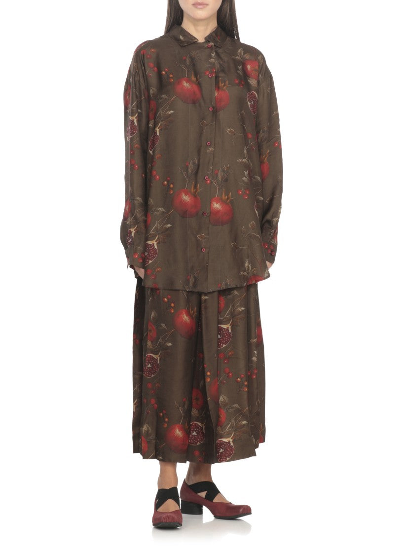 Uma Wang Bordeaux Leather Shoes