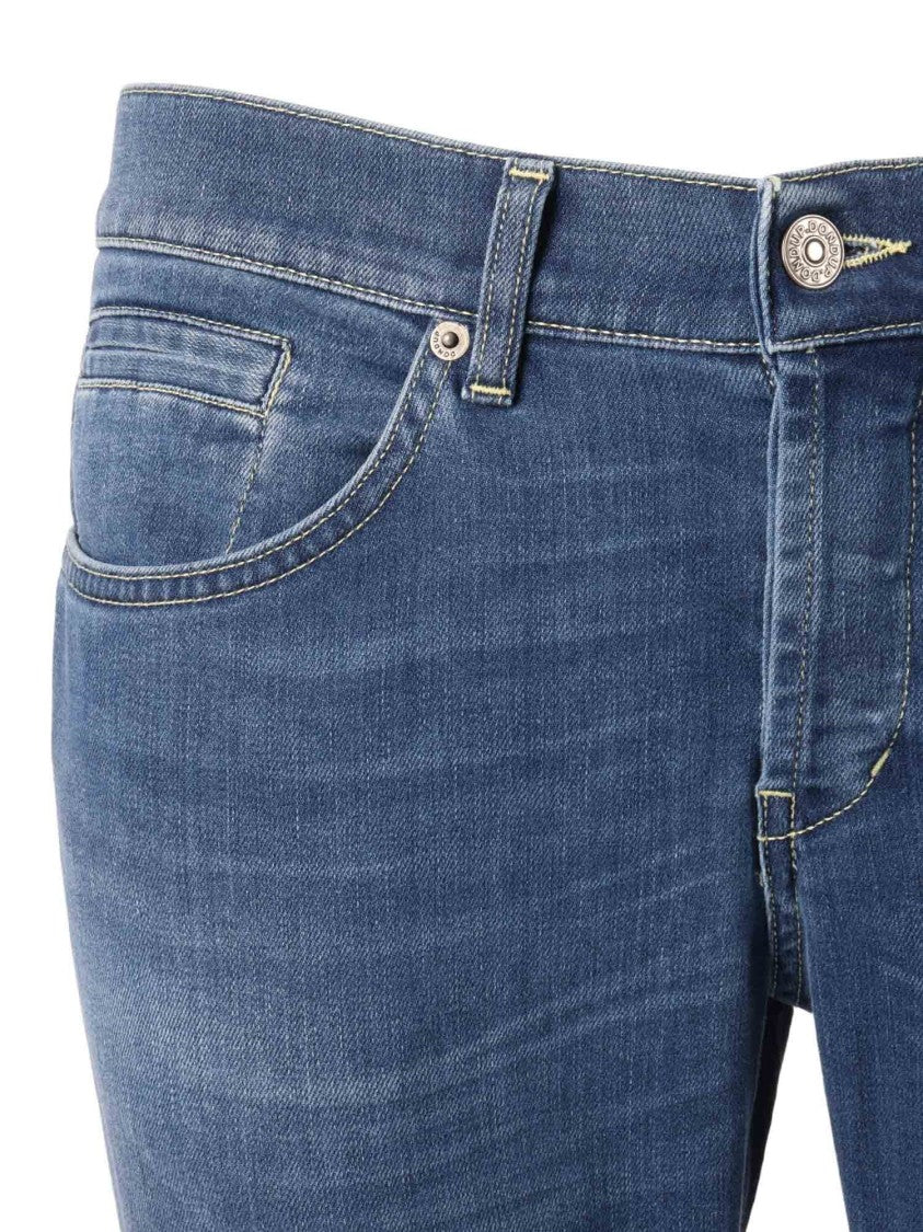 Dondup Blue George Cotton Casual Trousers