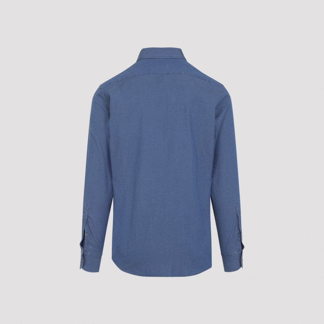 Zegna Tailored Long-Sleeve Button-Up Shirt In Smooth Cotton