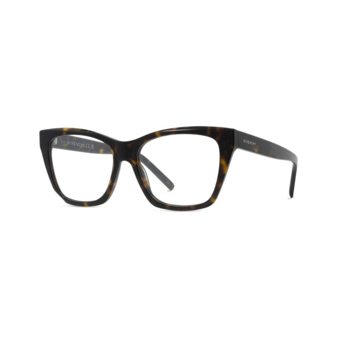 Givenchy Oversized Square Tortoiseshell Eyeglasses With Glossy Finish