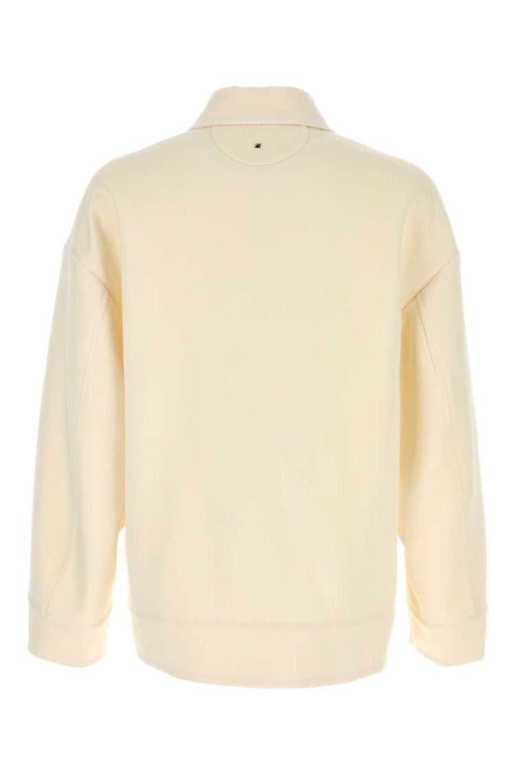 Valentino Garavani Ivory Wool Blend Shirt