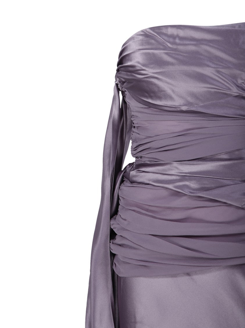 Christopher Esber Knotted Gather Midi Dress