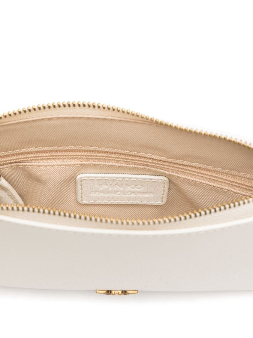 Pinko Rectangular Calfskin Shoulder Bag