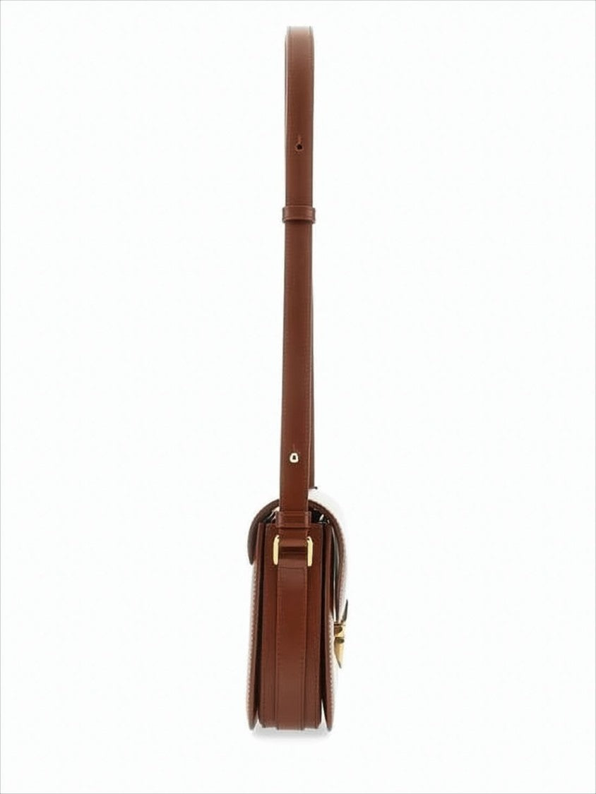 A.P.C. Structured Calf Leather Shoulder Bag