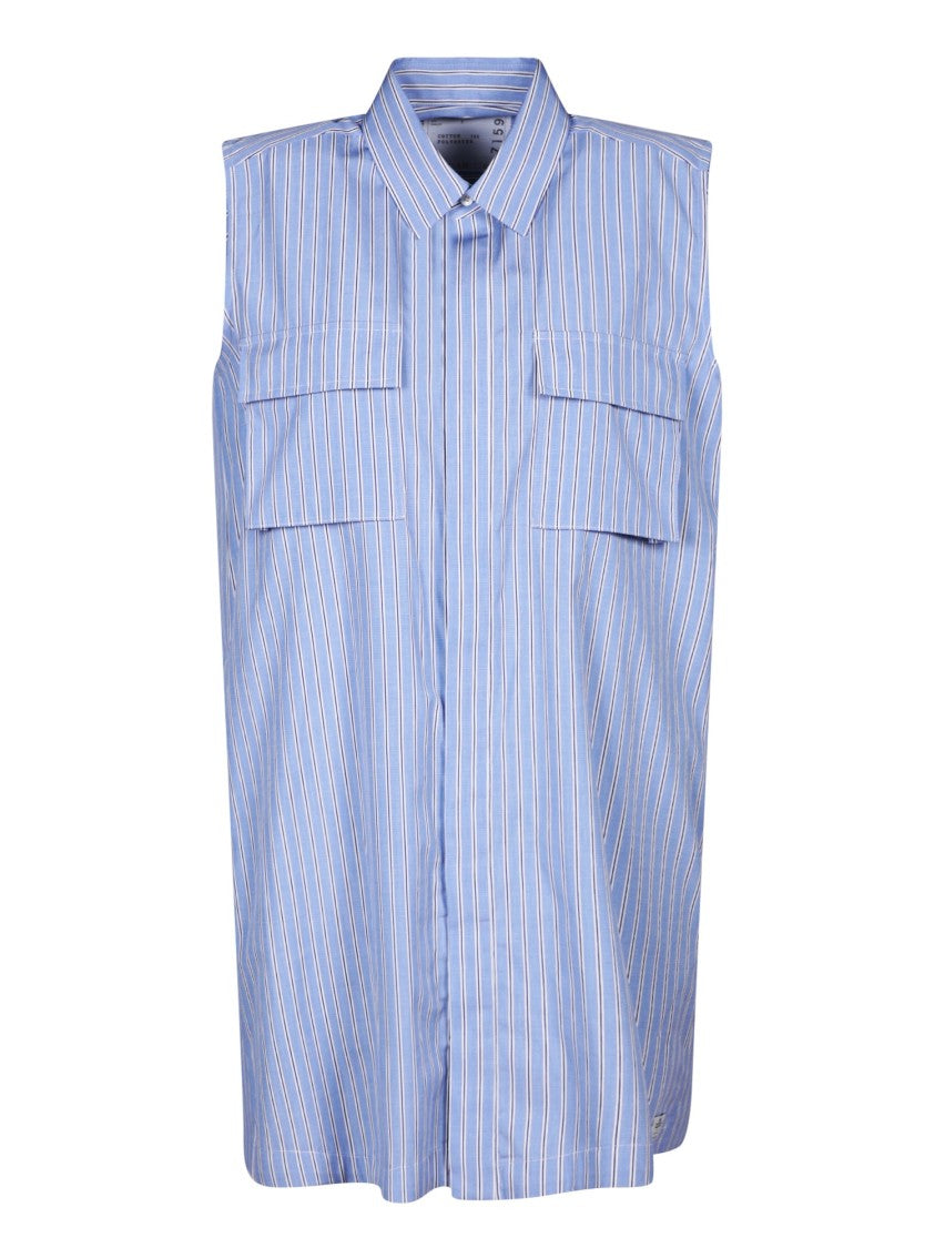 Sacai Multicolor Cotton Sleeveless Dress