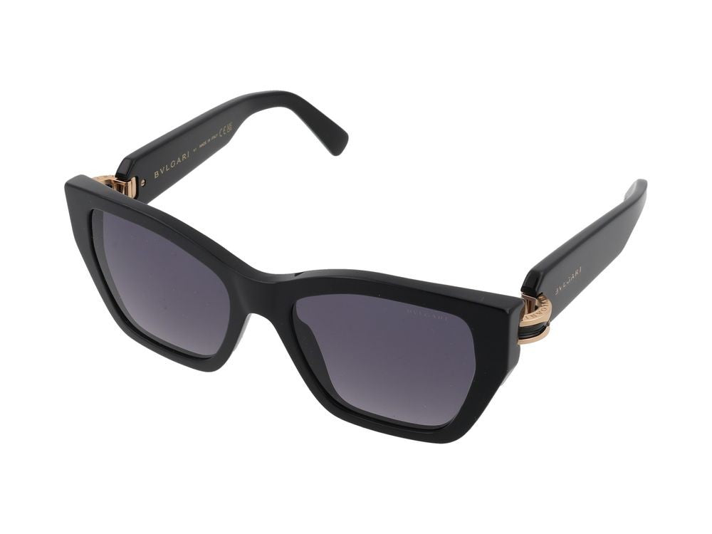 Bulgari Oversized Square Frame Gold-Tone Accent Sunglasses