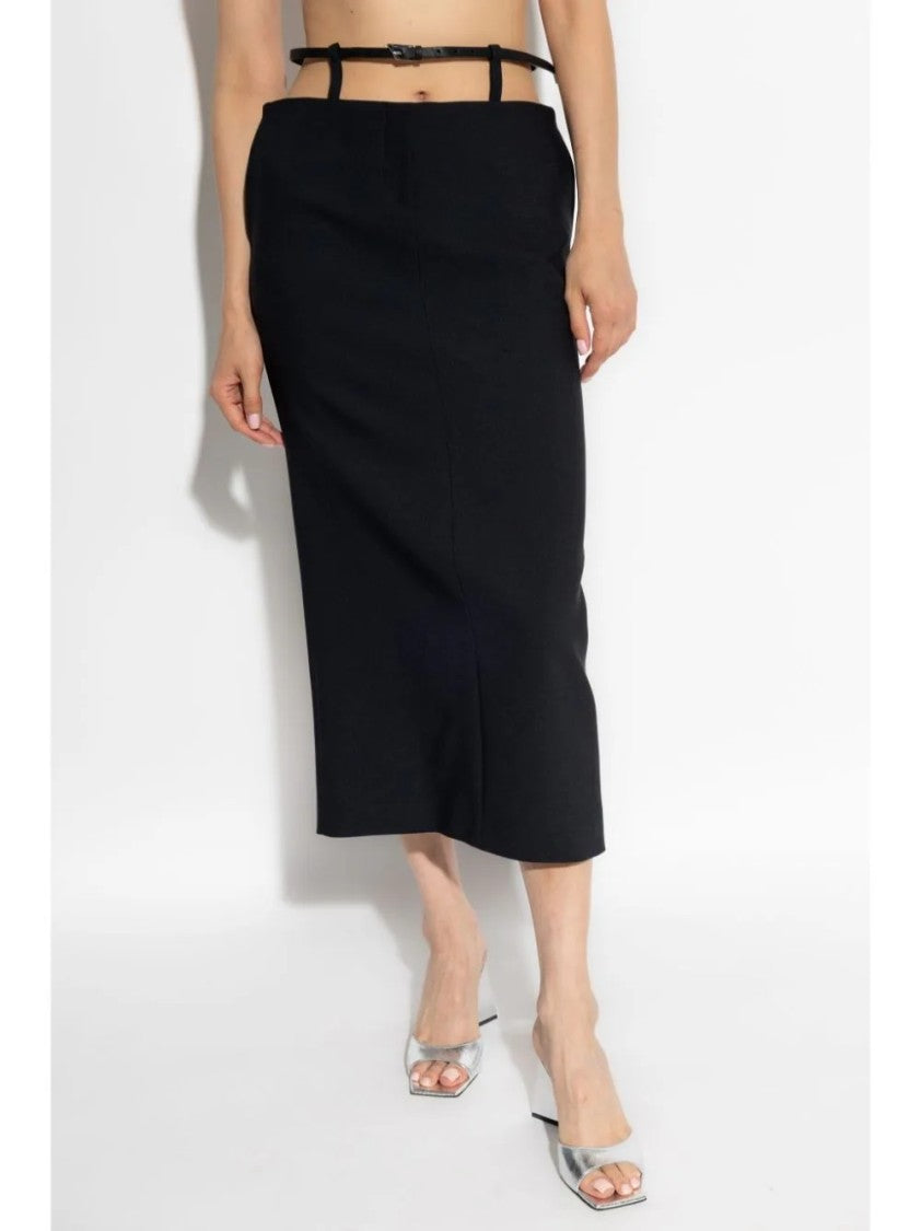 The Attico Midi Skirt With Design And Fit