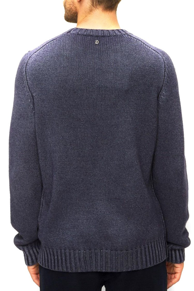 Dondup Multicolor Knitwear Textured Design Crew Neck