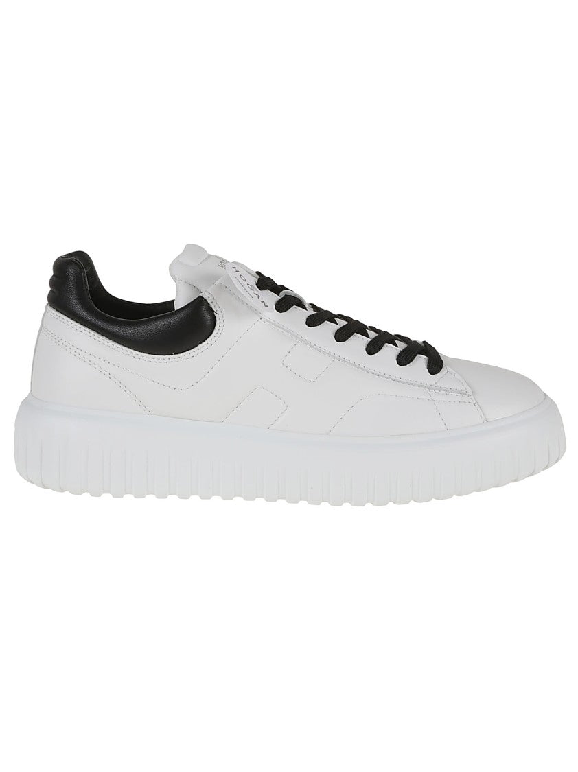 Hogan H-Stripes Nappa Leather Sneakers With Extralight Sole