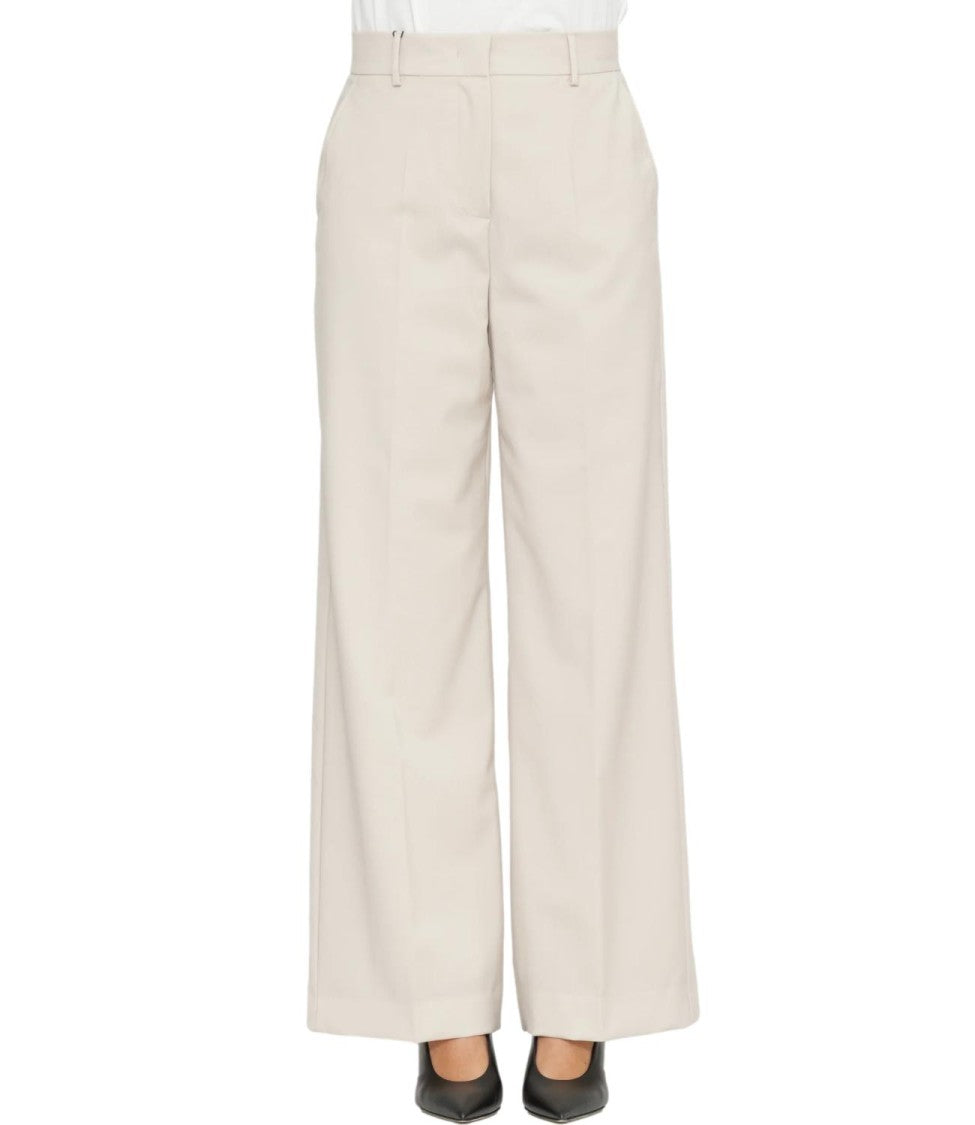 Max Mara Beige Wkdcorone Virgin Wool Trousers