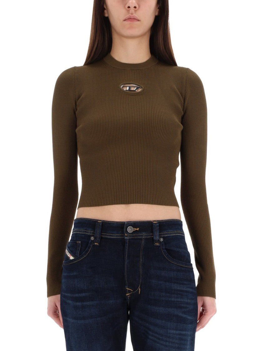 Diesel M-Valari Ribbed Cut-Out Top