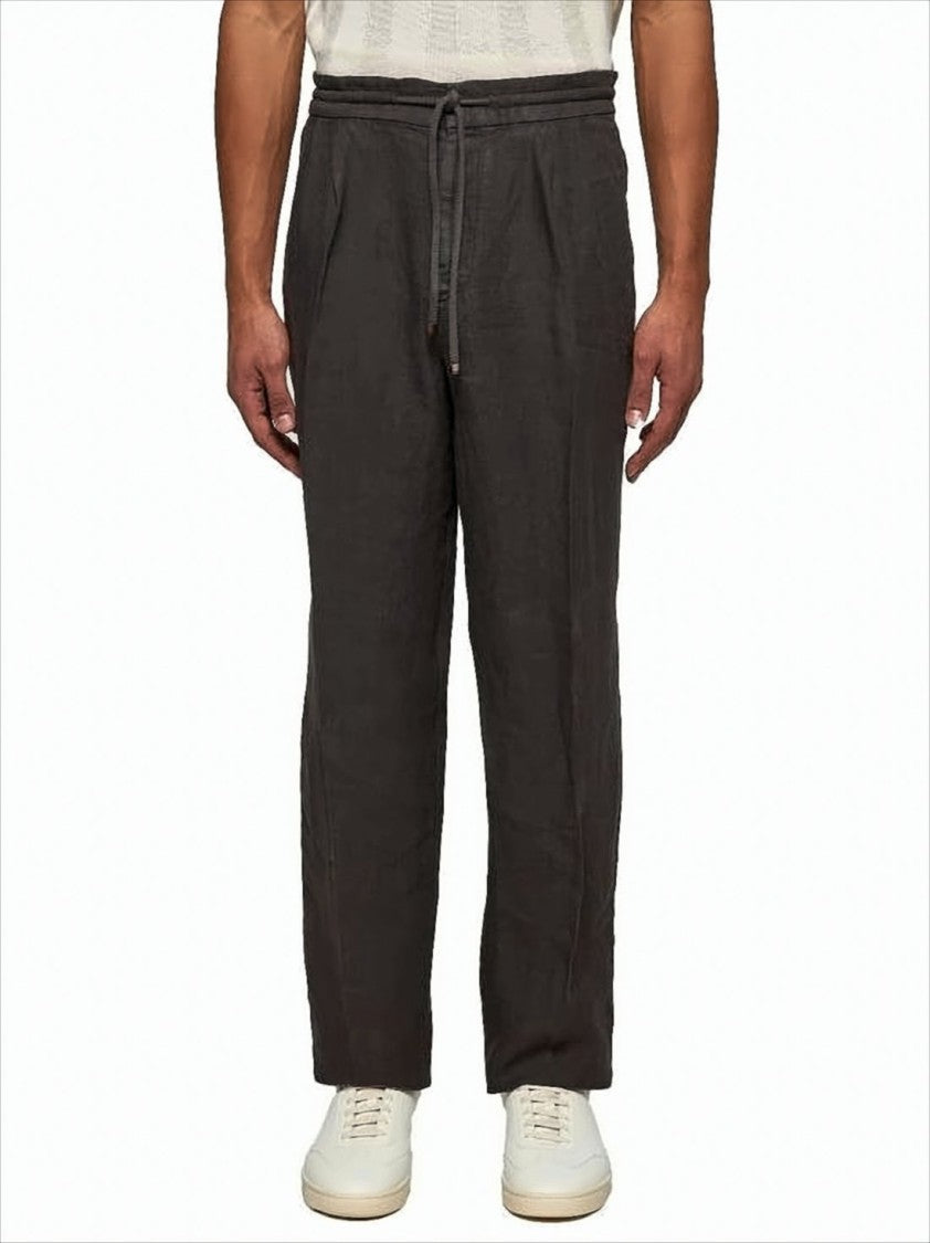 Brunello Cucinelli Relaxed Fit Linen Jogger Pants