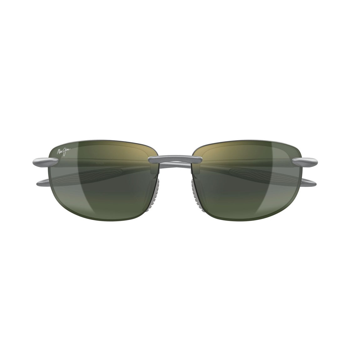 Maui Jim Hookipa Ultra Rimless Minimalist Sunglasses With Rectangular Lenses