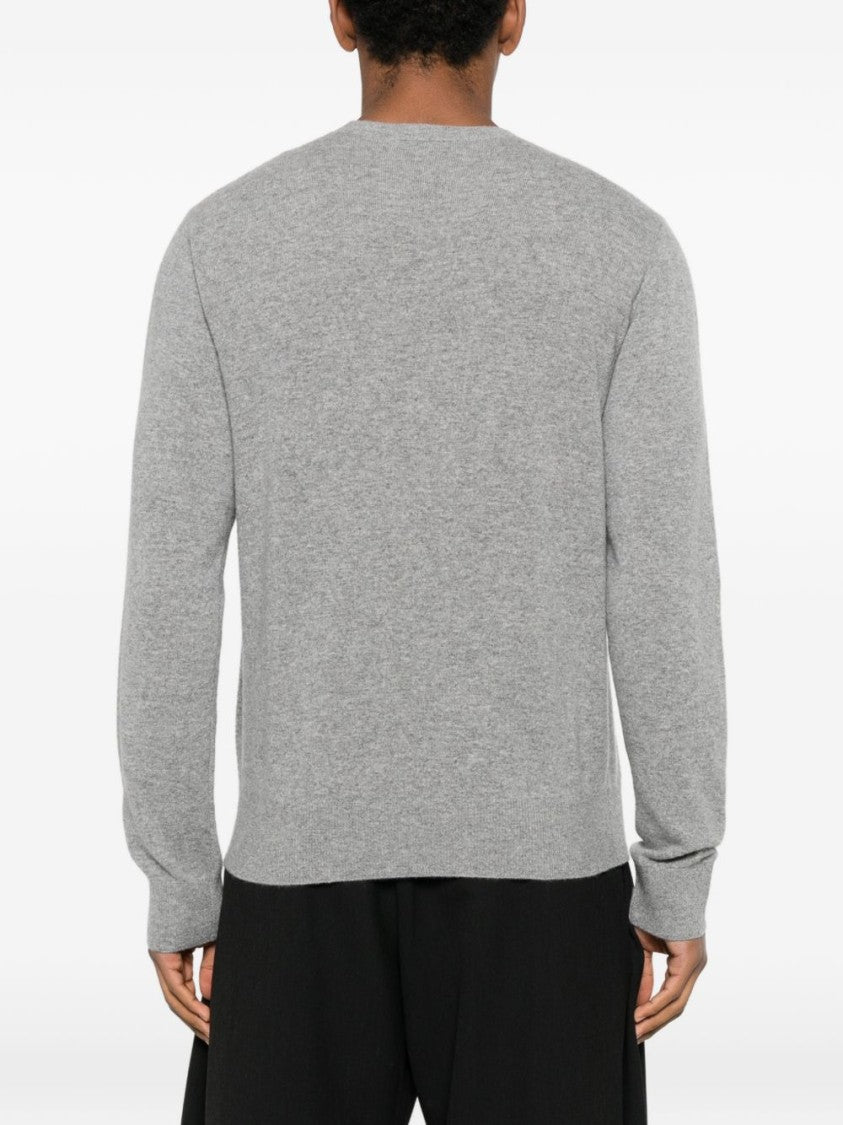 Givenchy Grey Crew Neck Long Sleeve Sweater