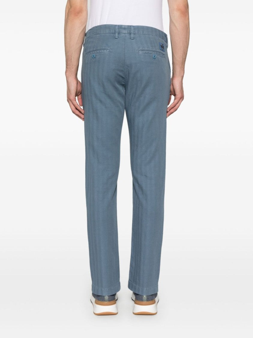 Jacob Cohen Indigo Blue Denim Jeans With Classic Design