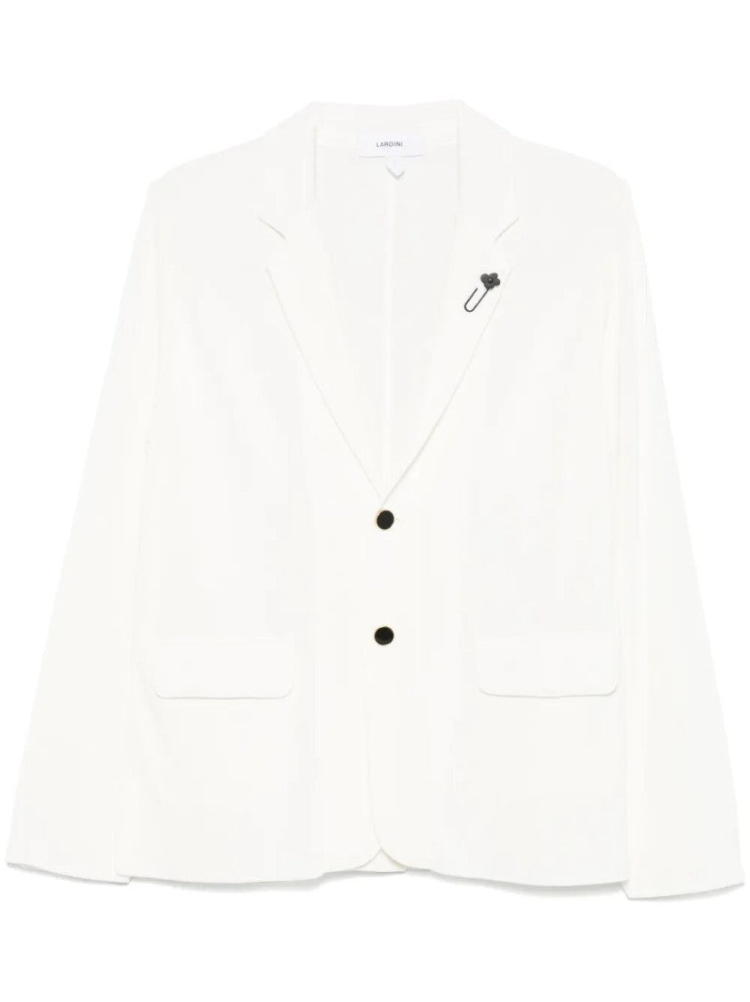 Lardini Tailored Knit Jacket With Single-Button Closure