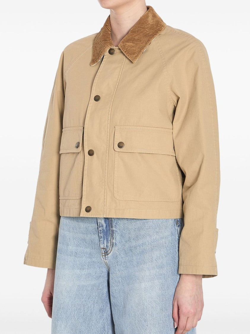 Burberry Cropped Corduroy Coat