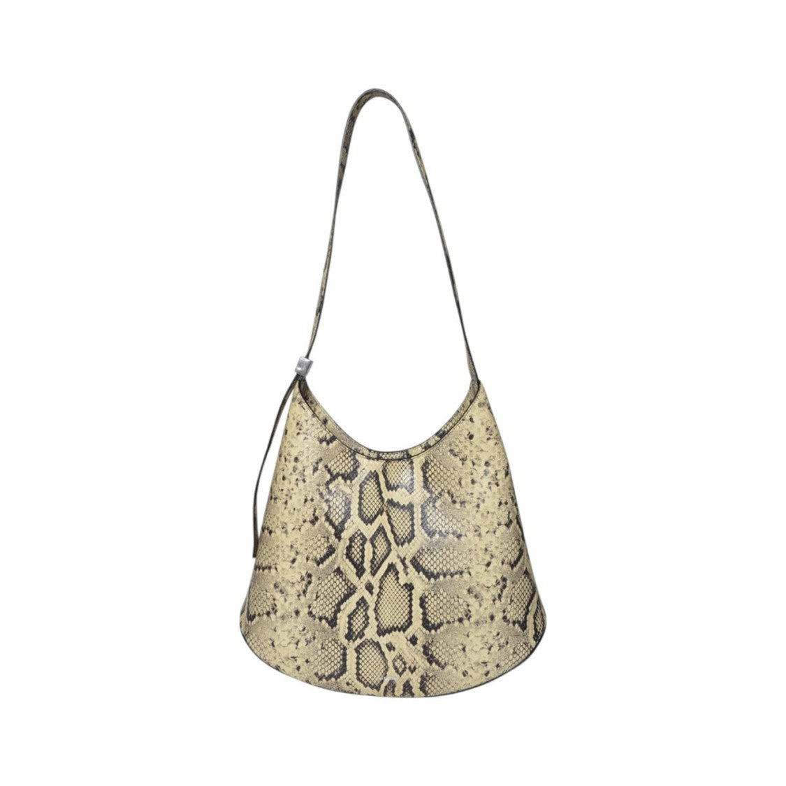 Jil Sander Medium Eldorado Cream Python Leather Bag