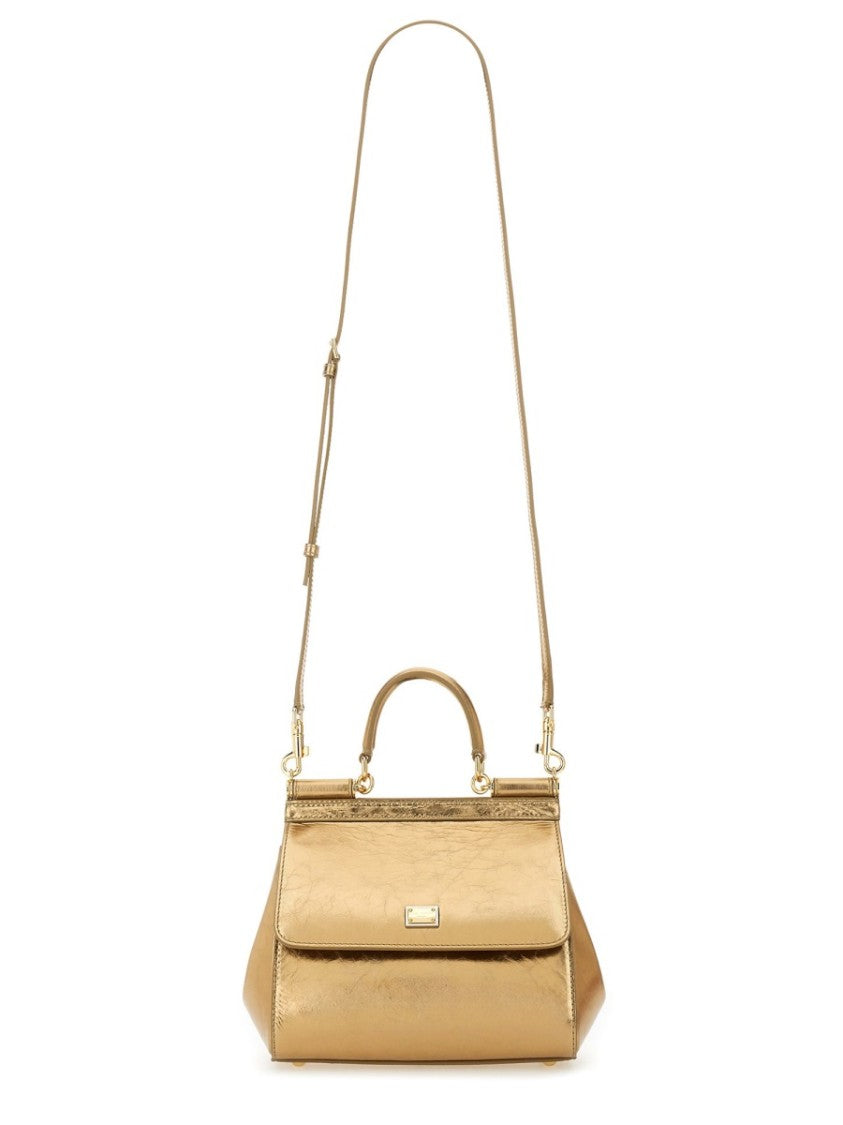 Dolce & Gabbana "Sicily" Leather Shoulder Bag