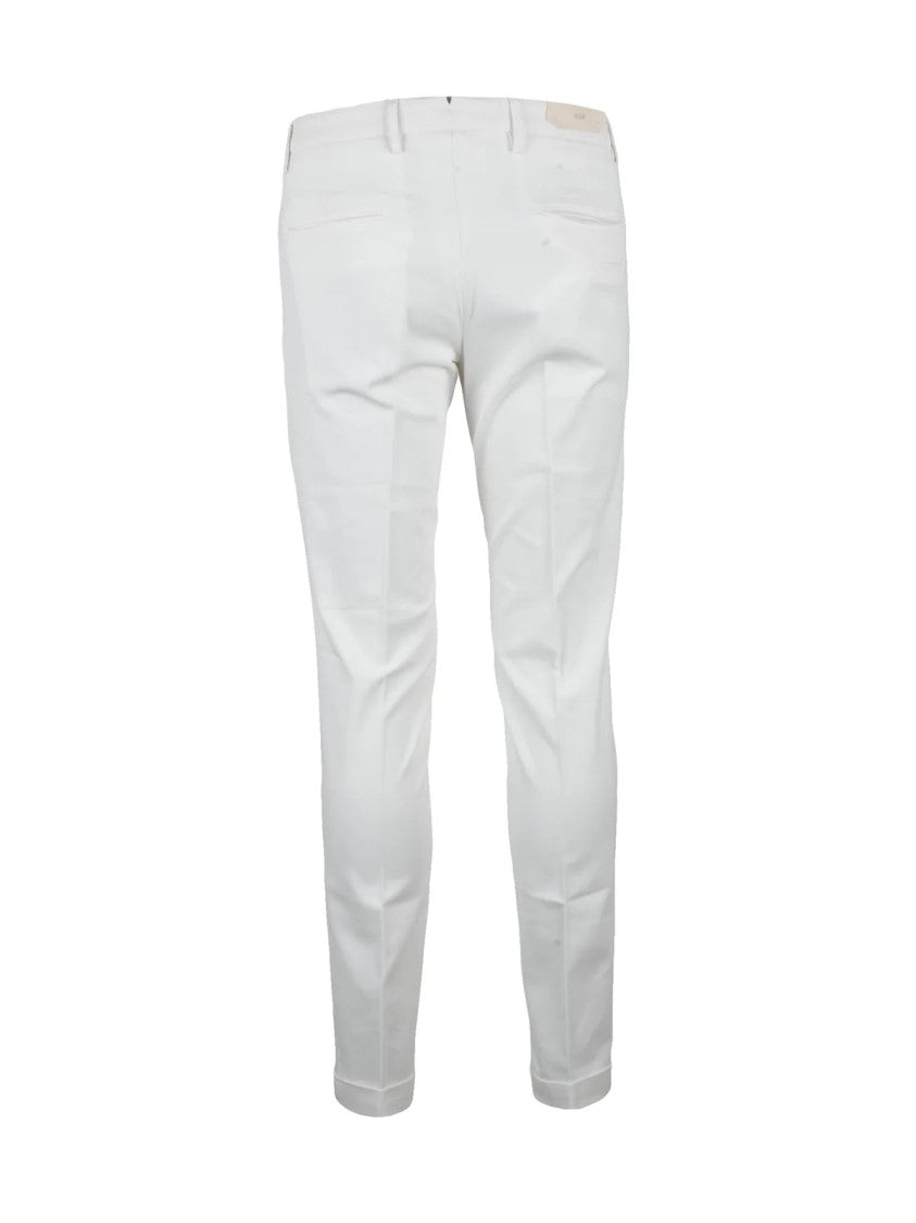 Briglia 1949 Slim-Fit Classic Trousers With Flat Front And Subtle Crease Lines