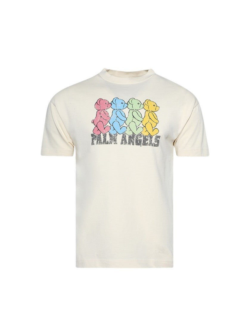 Palm Angels Crossroads Bears Tee Ivory