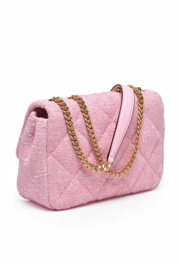 Tory Burch Willa Tweed Shoulder Bag - Pink
