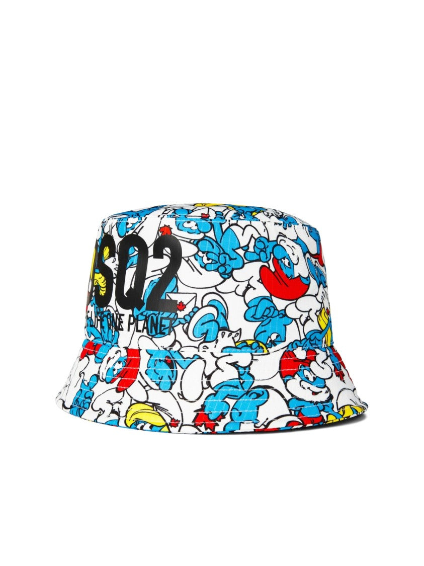 Dsquared2 Smurfs Logo Bucket Hat
