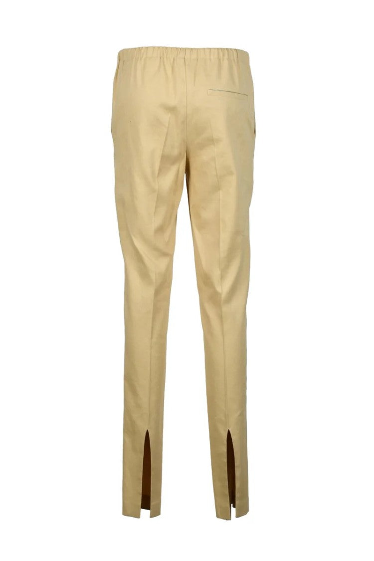 Alysi Linen Viscose Stretch Trousers - Cream