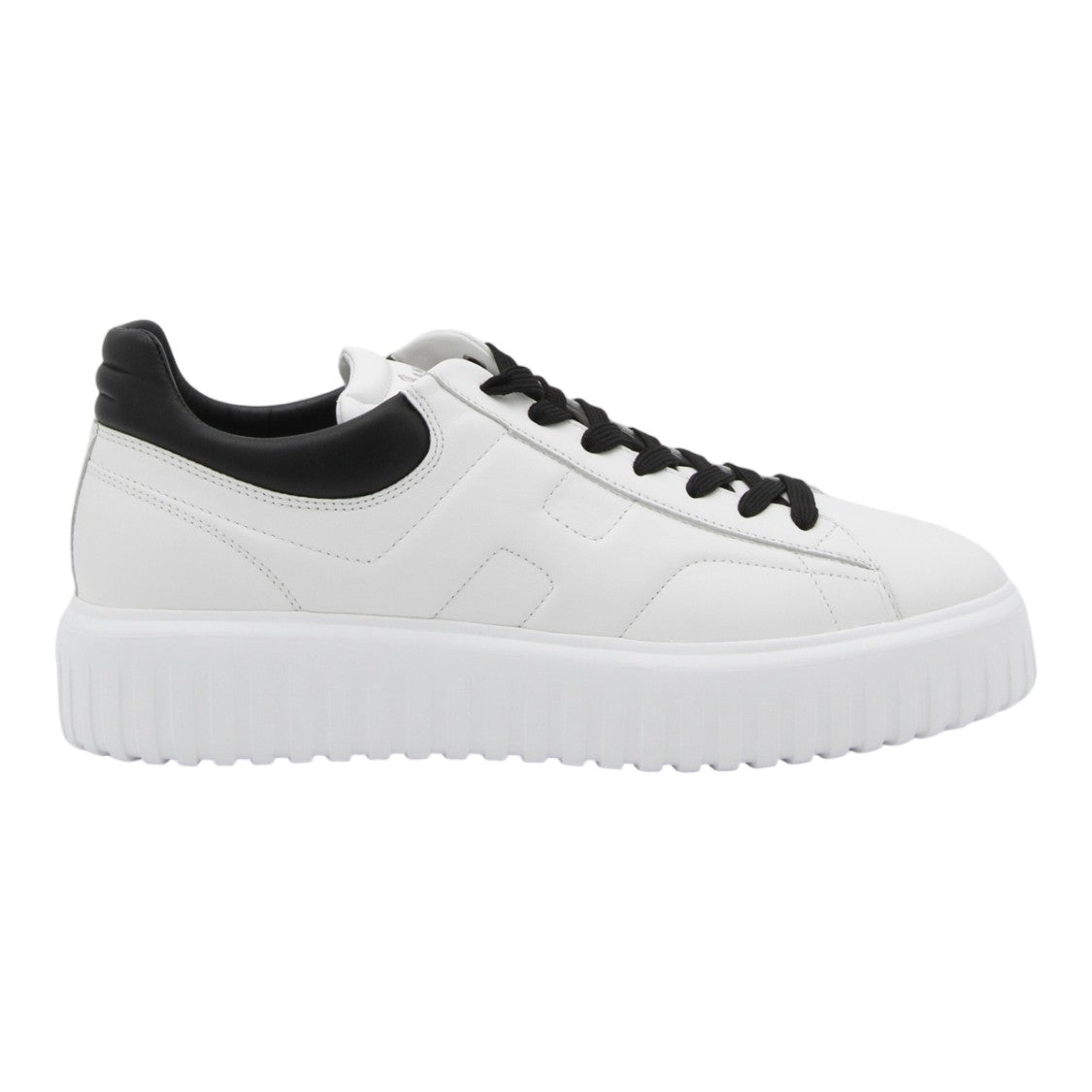 Hogan Chunky Sole White Sneakers With Contrast Accents