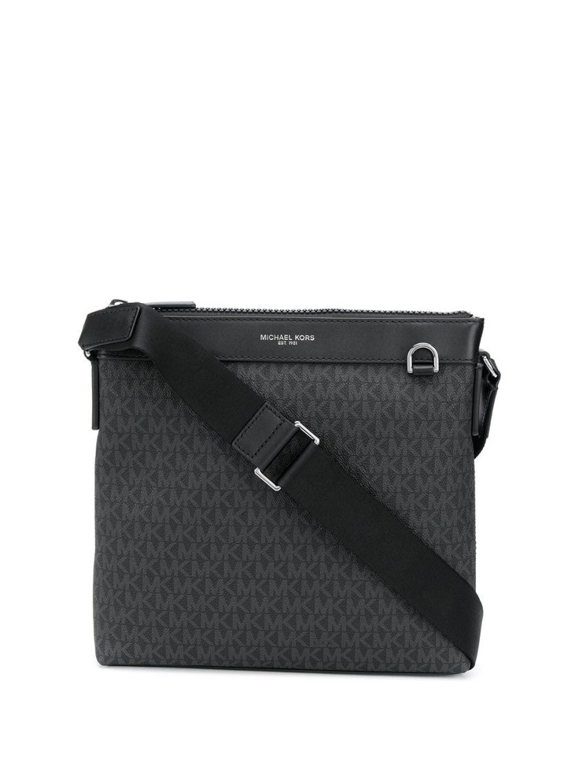Michael Kors Textured Black Messenger Bag