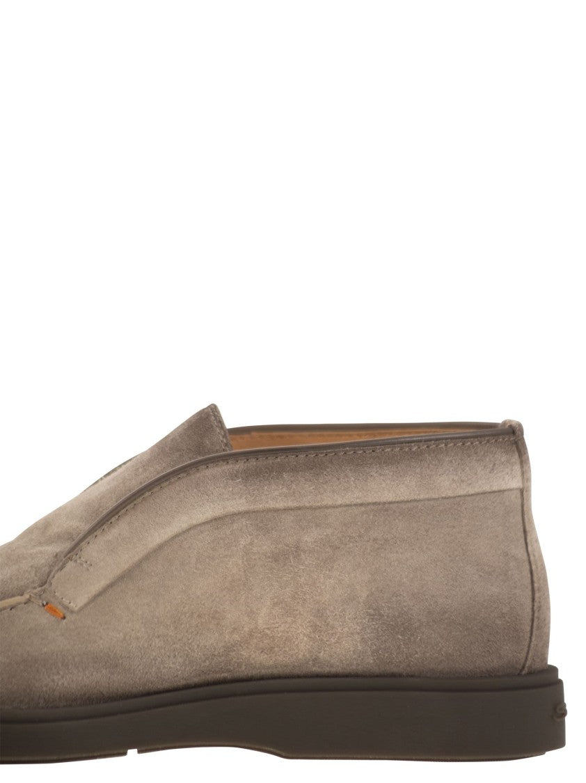 Santoni Suede Leather Desert Boot