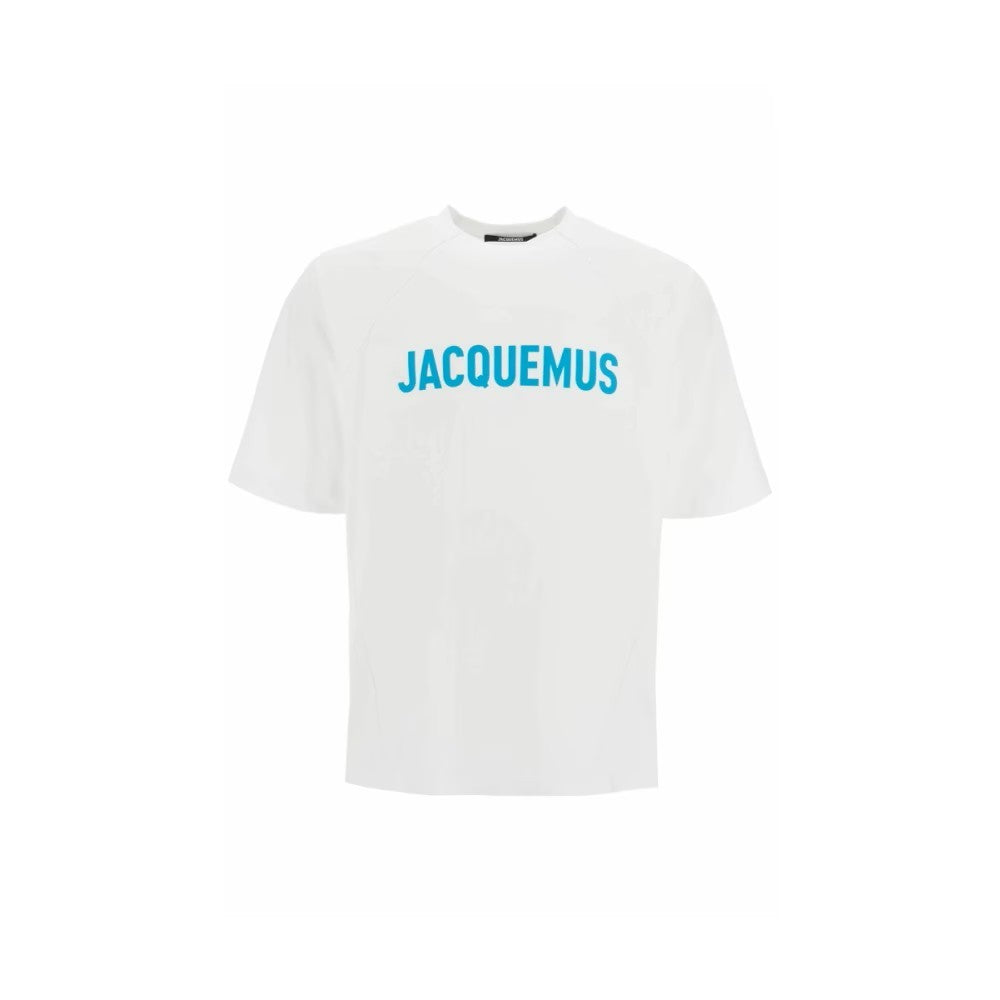 Jacquemus Elbow-Length Raglan Sleeve Oversized T-Shirt With Typographic Logo